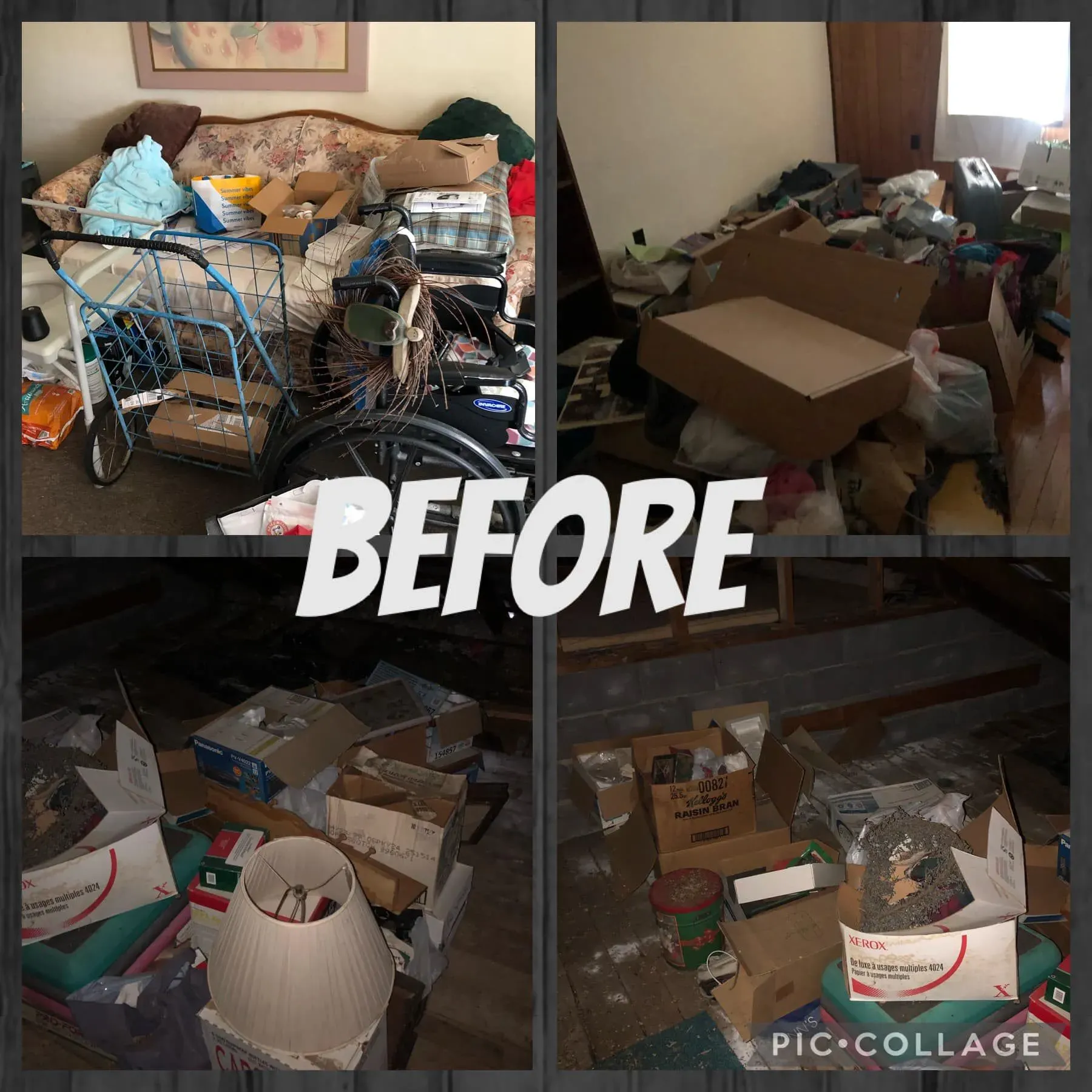 Residential and Attic Cleanout Before