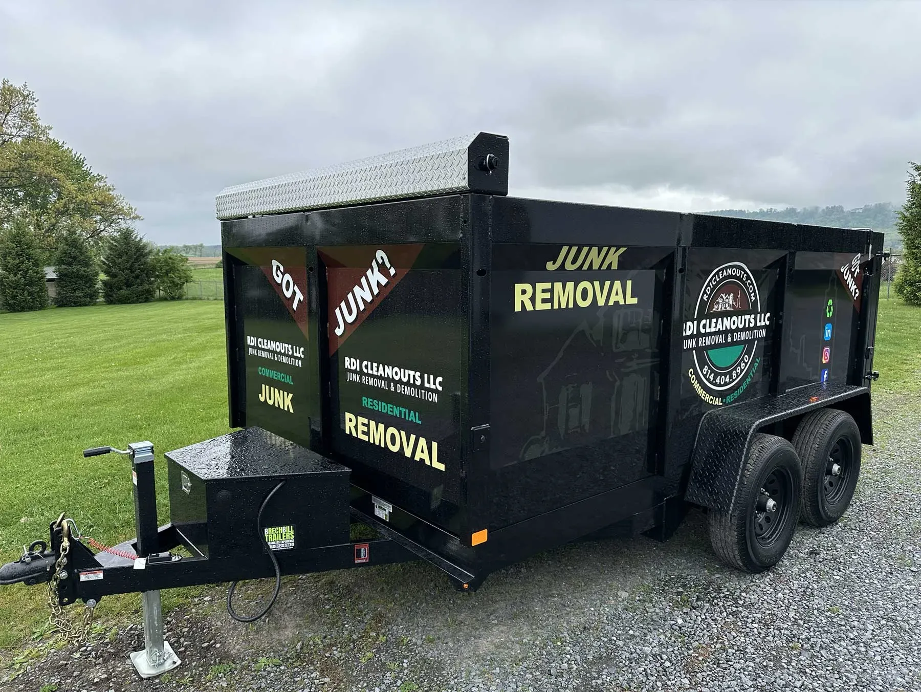 Small 11.14 CU YD Dump Trailer Rentals in Centre County, PA